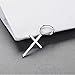 Small Cross Dangle Earring for Men and Women Silver Plating 1 Pair