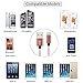 iPhone Cable,Aonsen 3Pack 6FT Nylon Braided Cord 8 Pin to USB Lightning Charger for iPhone 7/SE/5/5s/6/6s/6 Plus,iPad Air/Mini,iPod,Compatible with iOS10(Rose Gold)