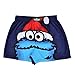 Sesame Street Cookie Monster Mens Boxer Shorts with Gift Bag (Teen/Adult)
