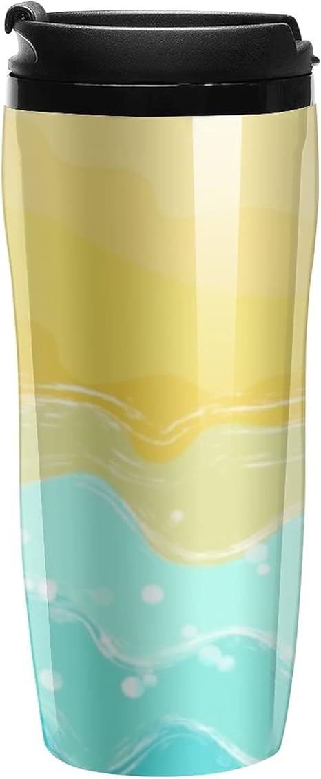 Amazon Ssscase ビーチ タンブラー おしゃれ 保温 保冷 蓋付き コーヒー マグボトル 真空断熱 水筒 カフェデイズ 350ml 新生活 ギフト プレゼント 水筒 マグボトル オンライン通販