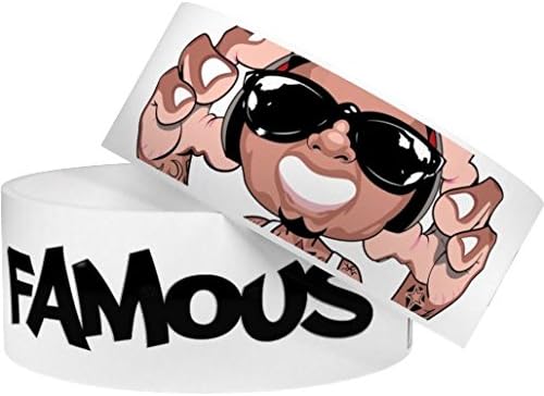 1 Belly Baby Wristband • Character Band with Bonus Storage Case • Silicone Rubber Wristband / Fashion Bracelet (1 inch wide) (FAMOUS)