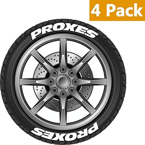 ALORR Vehicle Tire Stickers, Tire Lettering Kit Permanent Rubber, DIY Rubber Tire Decals Stickers (Not Including Glue)
