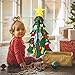 MAJALiS 3D DIY Felt Christmas Tree Set with 25pcs Decorative Ornaments Creative Xmas Gifts Christmas Decorations for Toddlers Kids Children with Gift Bag
