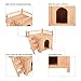 PawHut 2-Level Elevated Waterproof Outdoor Wooden Treehouse Cat Shelter With Balcoy