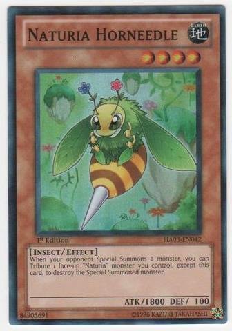 Yu-Gi-Oh! - Naturia Horneedle (HA03-EN042) - Hidden Arsenal 3 - 1st Edition - Super Rare
