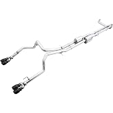 AWE Tuning 22-23 GMC Sierra 1500 AT4X 6.2L 0FG Catback Split Dual (Flat Bumper) - Diamond Black Tips - 3015-43284