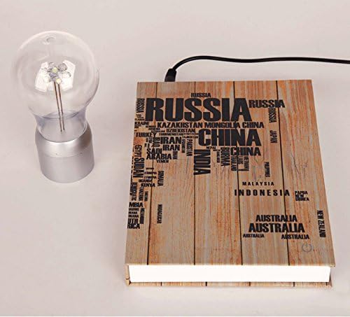 Miraclun Amazing Hover Levitation LED Lamp Floating Magnetic Levitron Night Light for Home Desk Decor