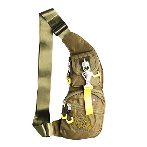 Kawei Knight Nylon Sling Bag Messenger Casual Backpack