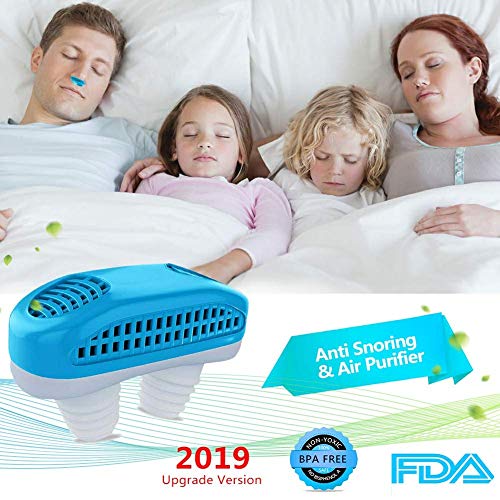 Upgrade 2-in-1 Anti Snoring Devices, Snoring Solution Nasal Dilator Nose Vents Plugs Clip Stop Snoring Aids Snore Stopper Reduce Snoring Sleeping Aid Device for Ease Breathing Comfortable Sleeping