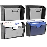 Simple Trending 4 Pockets Wall File Organizer, Mesh