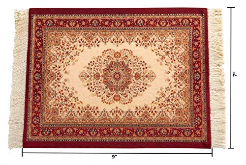 Beautiful Persian Rug Mouse Pad, Office Decor Desktop Oriental Rug, Computer Mousepad, Persian Desk Rug Coaster Mouse Pad - Thumbnail 6