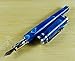 Lanxivi Fuliwen Fountain Pen Blue Celluloid with Pen Pouch Gift Set Ink Cartridge Refill Converter Business Writing Signature Calligraphy Gift Pen