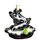 GAMT Smoke Cone Backflow Incense Burner Ceramic Glaze Tower Holder Style 2