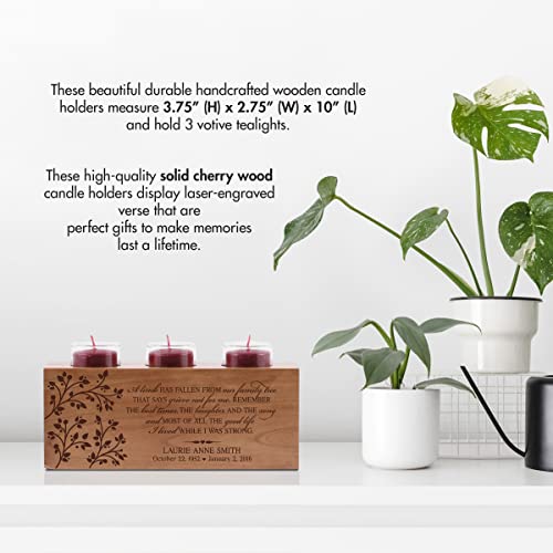 Lifesong Milestones Custom Tealight Candle Holder Bereavement Gift