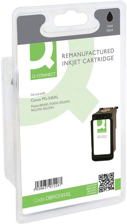 Q-Connect Canon PG-545 Black High Yield Ink Cartridge,0.17 x 0.1 x 0.04 cm; 61 Grams