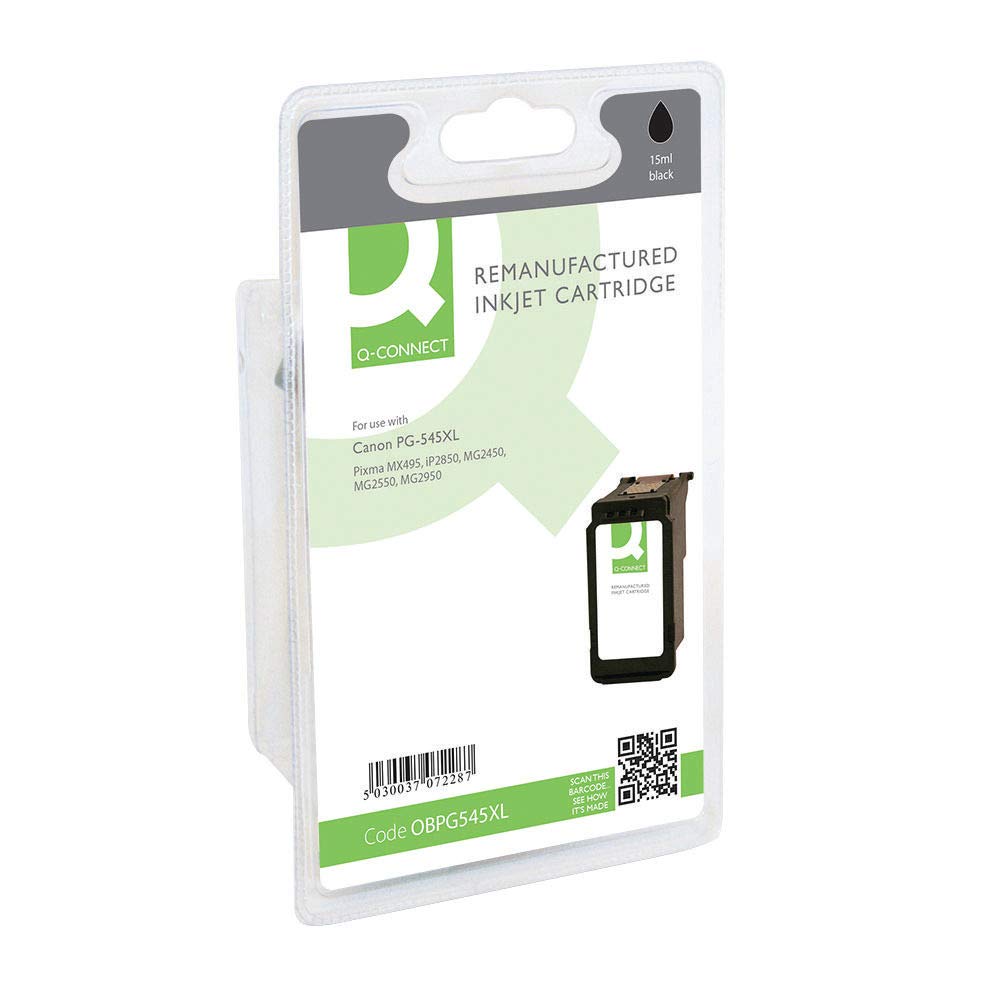 Q-Connect Canon PG-545 Black High Yield Ink Cartridge,0.17 x 0.1 x 0.04 cm; 61 Grams