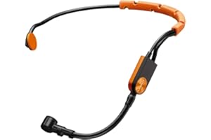 Shure SM31FH Fitness Headset Microphone, Weather-Resistant Omnidirectional Mic for Wireless Bodypacks, Secure Fit for Instruc