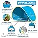 Tamar Baby Beach Tent: Toddlers and Tots Blue Pop-Up Sun Shelter with mini Pool and Detachable Shade, Lightweight, 50 SPF UV Protection with Carry Bag and A Bonus Baby Swimming Ring