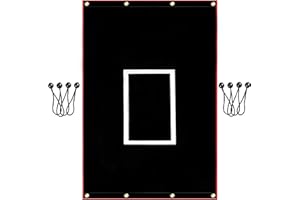 DOUBLEHORSE Baseball Softball Batting Cage Backstop Padding Mat, Vinyl Backstop for Baseball Batting Cage, Portable Softball Baseball Pitching Target Backstop, 4x6FT Heavy Duty Softball Field Padded Backstop