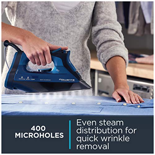 Rowenta Everlast Stainless Steel Soleplate Steam Iron for Clothes 400
