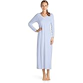 HANRO Women's Pure Essence Long Sleeve Long Gown