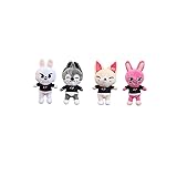 4PCS Plush Doll,Creative Soft Stuffed Cartoon Plush