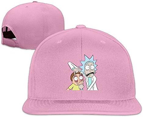 Beetful Rick And Morty Plain Adjustable Snapback Hats Caps Pink