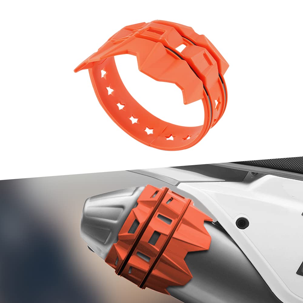 Photo 1 of NICECNC Orange Universal Escape Tail Pipe Guard Cover Compatible with Gas GASEC 2T EC 4T EC250E4/300E4 XC250/300 FSE/FSR 2003-2009 Compatible with for KTM 50cc-530cc 2004-2018 See Fitments