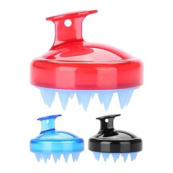 silikonhaar shampoo burste haar kopfhaut massagegerat 3 stuck shampoo burste kopfhautwascher und schuppenburste fur die kopfhaut haarpflege dusche