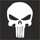 Punisher Logo Helmet Motorcycle Decal Sticker M1 3