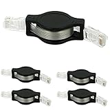 5 Pack 1.5m Retractable Ethernet Cat5 Rj45 LAN Network Cable