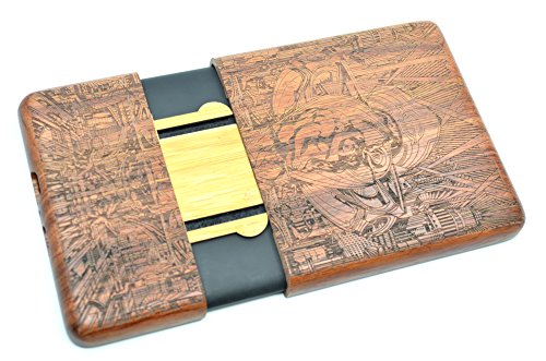 VolksRose Amazon Kindle Paperwhite Wooden Case - Rosewood Adam and Eve - Premium Quality Natural Bamboo / Wood Cover for All Kindle Paper White Versions - Thumbnail 3