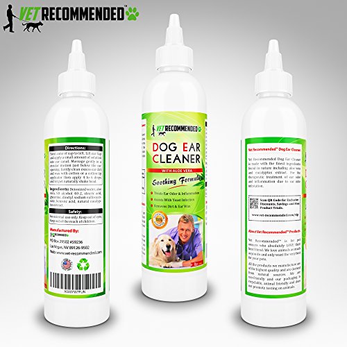 Vet Dog Ear Cleanser with Natural Aloe Vera for Dog Ear