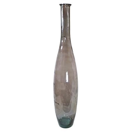 Design Toscano Macha Smoke Hand Crafted Glass Floor Vase 40 Inch