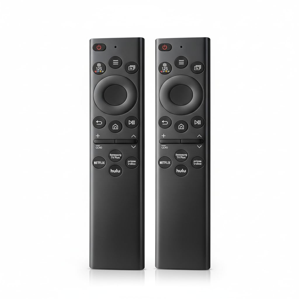Photo 1 of (Pack of 2) Remote Control for All Samsung Smart TVs. Replacement for All 2016-2025 Samsung TV Remotes. No Voice Control. 1-Year Full Warranty.