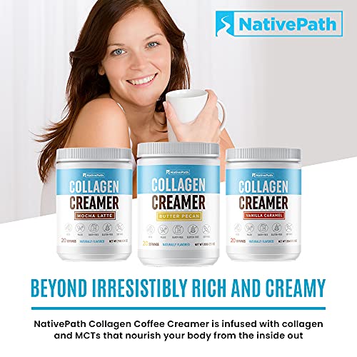 NativePath Mocha Latte Collagen Coffee Creamer Made With GrassFed