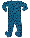 Leveret Mustache Footed Pajama 3 Years