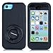 BENTOBEN iPhone 5C Case, Hybrid Heavy Duty Full Body Rugged Hard Protective Holster Shockproof Tough Phone Case Cover with Built-in Rotating Kickstand Swivel Ring Belt Clip for Apple iPhone 5C, Black