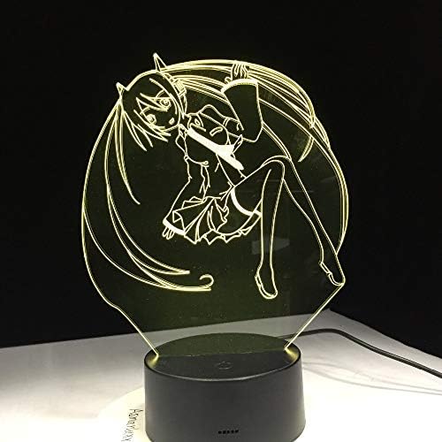 FaceToWind Anime Sailor Moon Cartoon Beauty 3D LED lamp 7 Color Changing Night Light Cool Girls Bedroom Decoration Gift Drop Shipping [Energy Class A++]