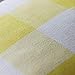 MIULEE Pack of 2 Decorative Classic Farmhouse Buffalo Check Plaids Throw Pillow Covers Polyester Linen Soft Soild Pillow Case Yellow Cushion Case for Sofa Bedroom Outdoor 18 x 18 Inch 45 x 45 cm