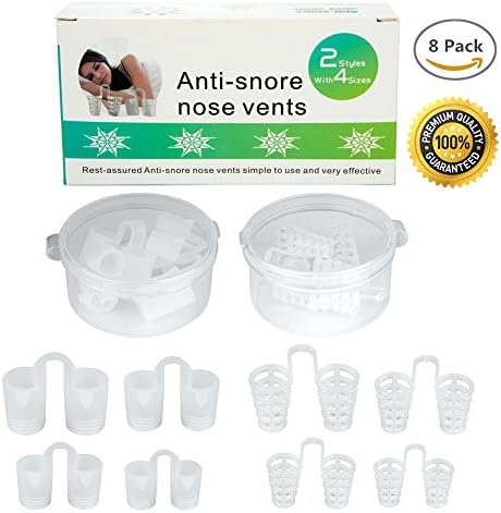 Anti Snoring Devices Nose Vents with Travel Case-Upgraded Design Snore Stopper- Sleep Aid Device Natural Stop Snore Solutions-To Ease Breathing and Snoring Give You a Batter Sleep