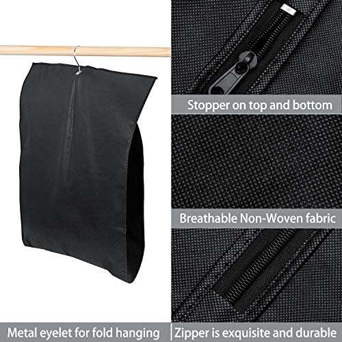 Titan Mall Suit Garment Bag for Storage or Travel Suit Covers 42inch with Clear Window Pack of 5 - Thumbnail 5