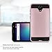BLU Studio XL 2 case,SLMY(TM)[Shock Absorption] Drop Protection Hybrid Dual Layer Armor Protective Case Cover for BLU Studio XL 2-Rose Gold