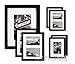 The Display Guys 16x20 Large Gallery Wall Decor Picture Frame Set of 7 (Black Pine Wood, Real Tempered Glass w. Collage Mat Boards)
