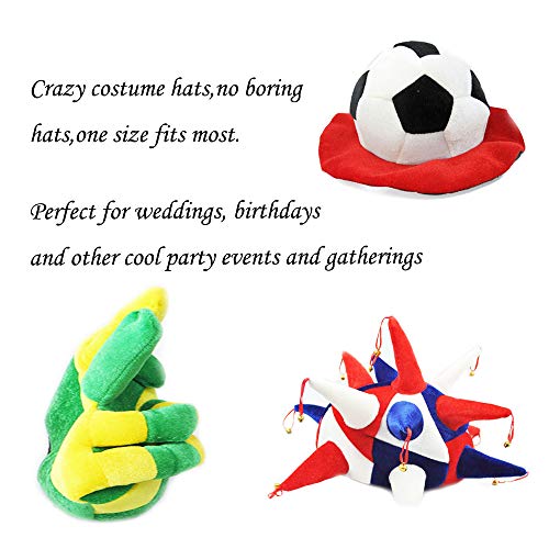 image for TD.IVES Funny Party Hats,Novelty Party Hats, Funny Costume Hats,6 pcs 