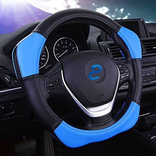 Auto Car Steering Wheel Cover with 4 Booster Anti-Slip Universal 15"/38cm