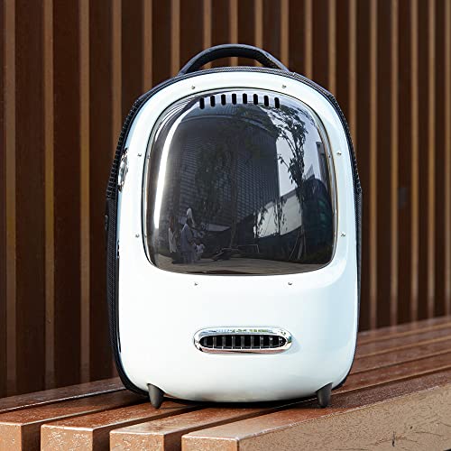 PETKIT Ventilated Cat Backpack Carrier with Inbuilt Fan & Light, Comfortable Cat Dog Backpack