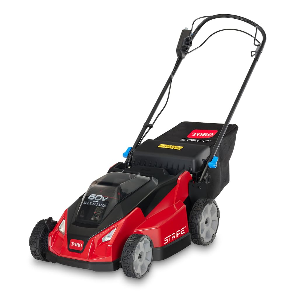 Photo 1 of **Battery/Charger Not Included** Toro 60V MAX* 21 in. Stripe® Dual Blades, Self-Propel Lawn Mower