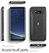 Poetic Karbon Shield Slim Fit Galaxy S8 Case with Anti-Slip Side Grip and Carbon Fiber Texture for Samsung Galaxy S8 Black