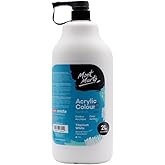 Mont Marte Discovery School Acrylic, Titanium White, 1/2 Gallon (2 Liter). Ideal for Students and Artists. Excellent Coverage